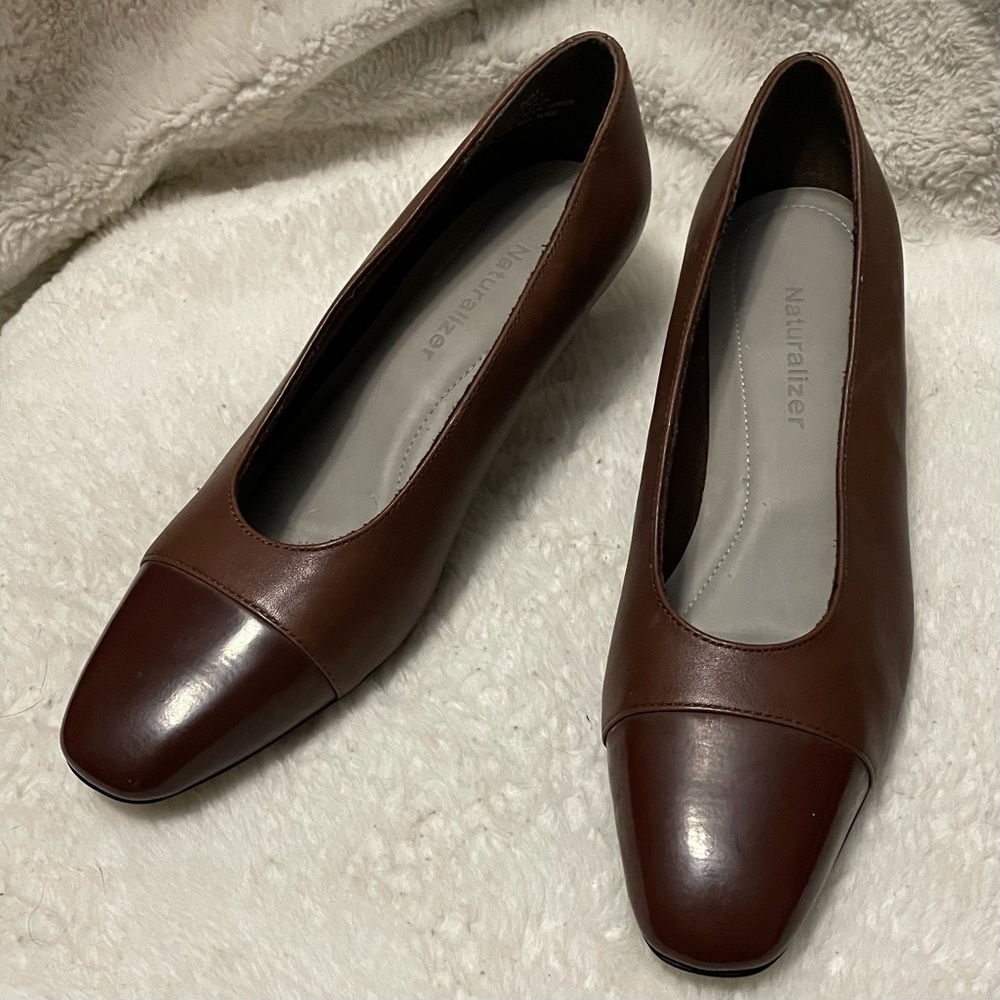 Brown Leather Heals with Patton Toe